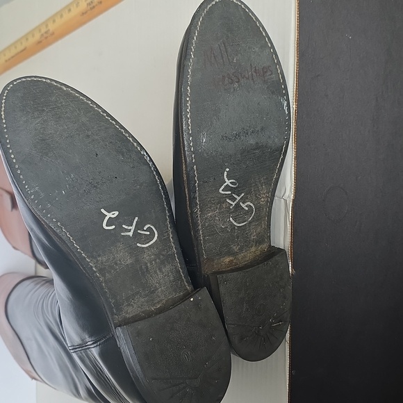 Two-Tone Leather Riding Boots - Picture 12 of 16